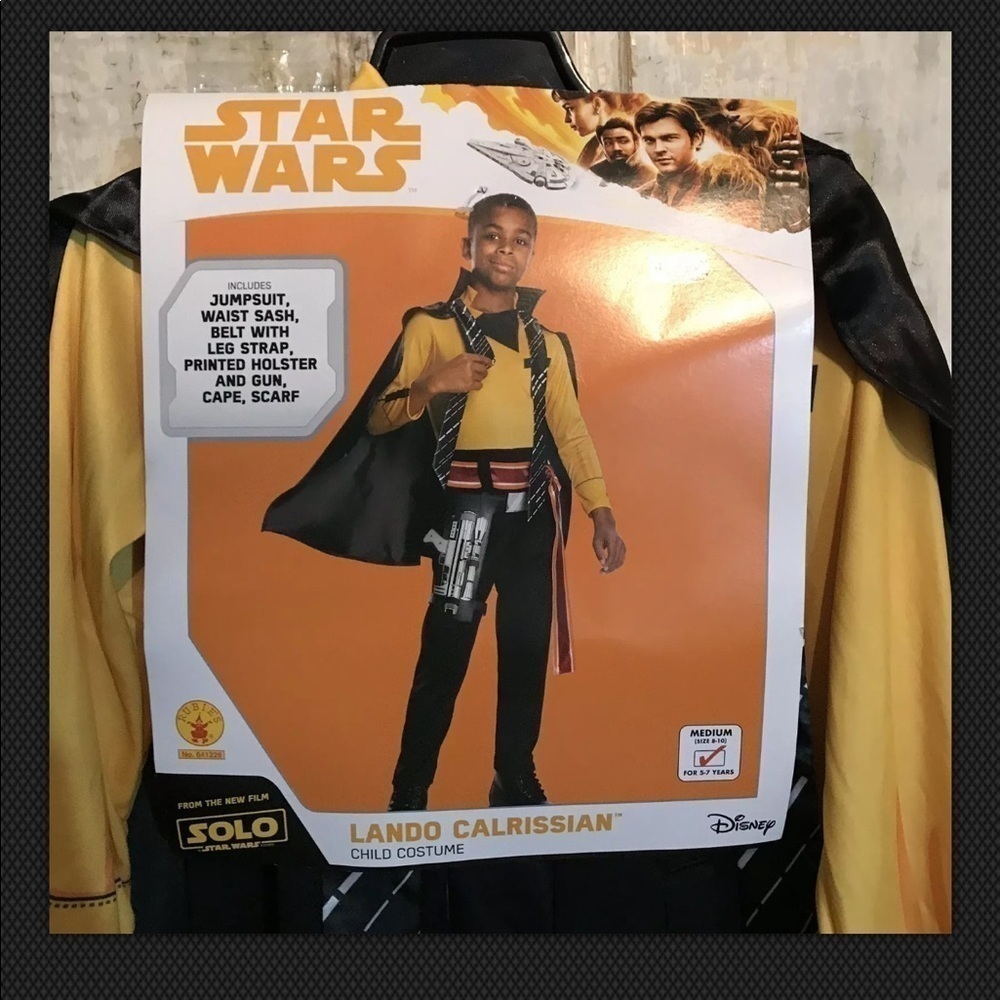 NewDisney Star Wars Costume Lando Calrissian M 5/7 - Picture 2 of 6